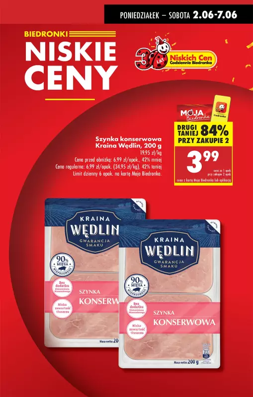 Biedronka - gazetka promocyjna Od poniedziałku, Z ladą tradycyjną od poniedziałku 02.06 do niedzieli 08.06 - strona 5