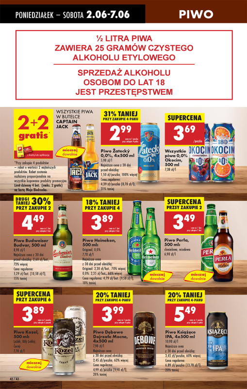 Biedronka - gazetka promocyjna Od poniedziałku, Z ladą tradycyjną od poniedziałku 02.06 do niedzieli 08.06 - strona 46