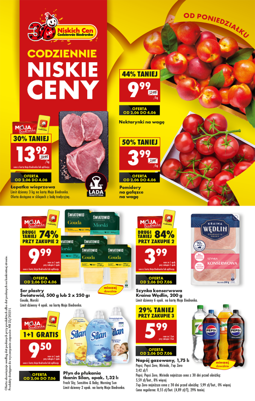 Biedronka - gazetka promocyjna Od poniedziałku, Z ladą tradycyjną od poniedziałku 02.06 do niedzieli 08.06