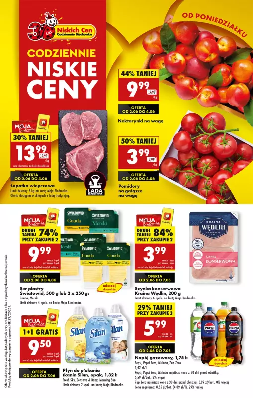Biedronka - gazetka promocyjna Od poniedziałku, Z ladą tradycyjną  