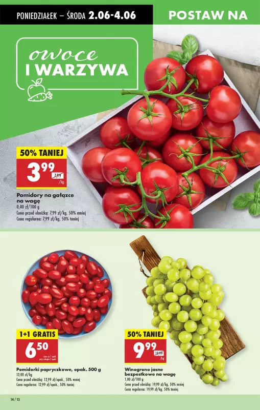 Biedronka - gazetka promocyjna Od poniedziałku, Z ladą tradycyjną od poniedziałku 02.06 do niedzieli 08.06 - strona 14