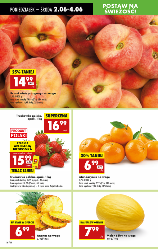 Biedronka - gazetka promocyjna Od poniedziałku, Z ladą tradycyjną od poniedziałku 02.06 do niedzieli 08.06 - strona 16