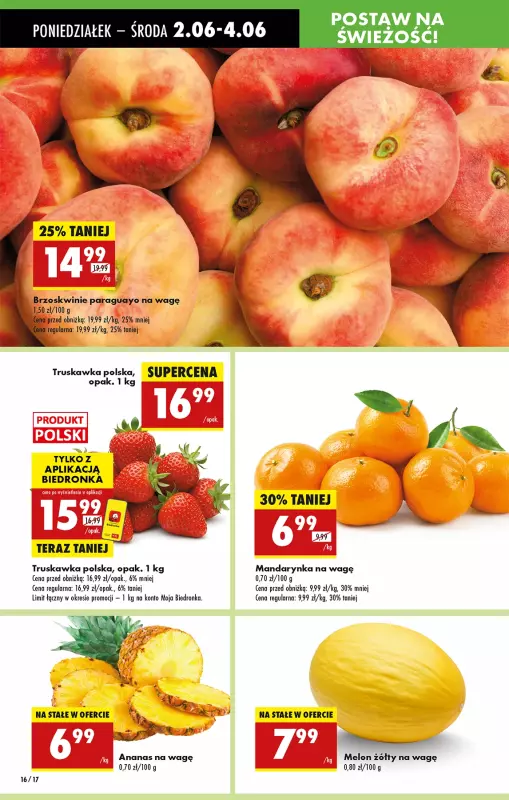 Biedronka - gazetka promocyjna Od poniedziałku, Z ladą tradycyjną od poniedziałku 02.06 do niedzieli 08.06 - strona 16