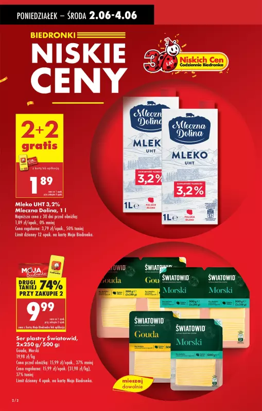 Biedronka - gazetka promocyjna Od poniedziałku, Z ladą tradycyjną   - strona 2