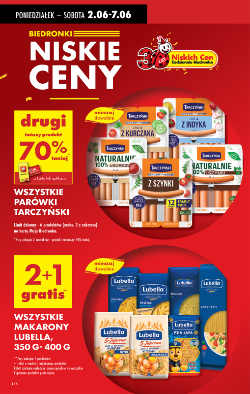 Biedronka - gazetka promocyjna Od poniedziałku, Z ladą tradycyjną od poniedziałku 02.06 do niedzieli 08.06 - strona 4