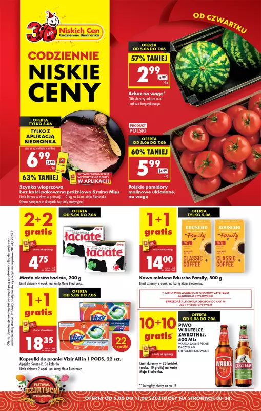 Biedronka - gazetka promocyjna Od czwartku  