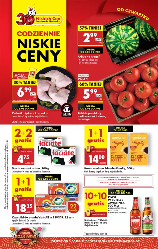 Biedronka - gazetka promocyjna Od czwartku, Z ladą tradycyjną  