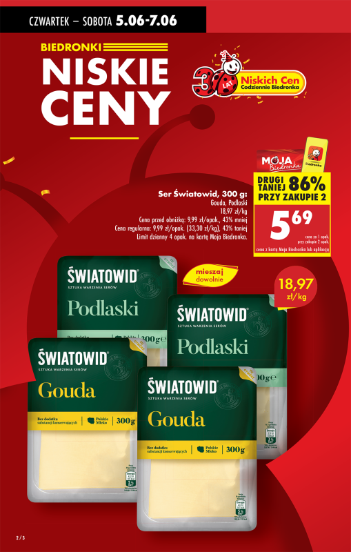 Biedronka - gazetka promocyjna Od czwartku, Z ladą tradycyjną od czwartku 05.06 do środy 11.06 - strona 2