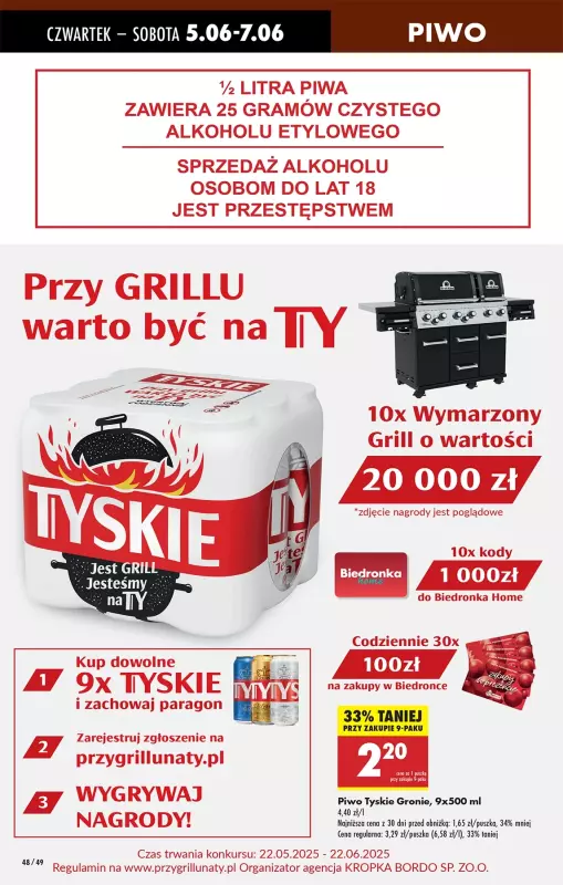 Biedronka - gazetka promocyjna Od czwartku, Z ladą tradycyjną od czwartku 05.06 do środy 11.06 - strona 58