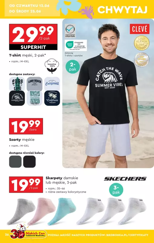 Biedronka - gazetka promocyjna Okazje tygodnia od 07.06 od soboty 07.06 do środy 25.06 - strona 26