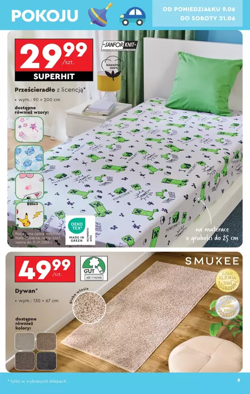Biedronka - gazetka promocyjna Okazje tygodnia od 07.06 od soboty 07.06 do środy 25.06 - strona 9