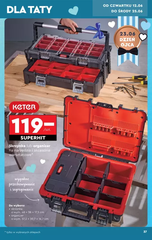 Biedronka - gazetka promocyjna Okazje tygodnia od 07.06 od soboty 07.06 do środy 25.06 - strona 37