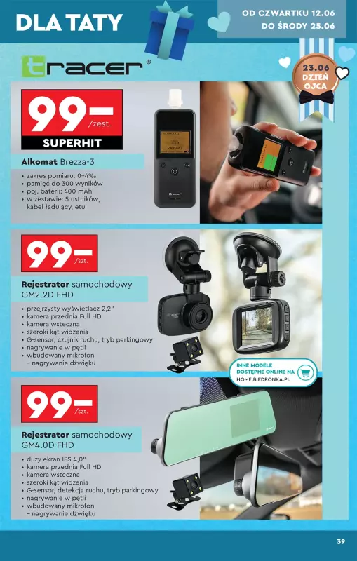 Biedronka - gazetka promocyjna Okazje tygodnia od 07.06 od soboty 07.06 do środy 25.06 - strona 39