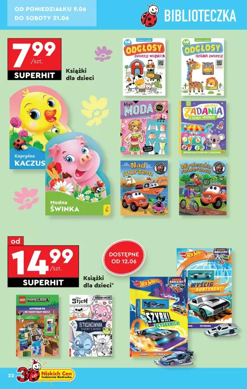 Biedronka - gazetka promocyjna Okazje tygodnia od 07.06 od soboty 07.06 do środy 25.06 - strona 22