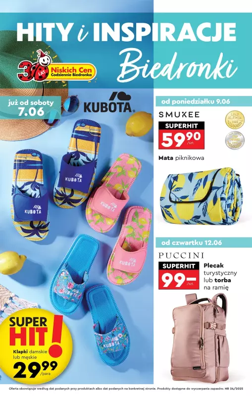 Biedronka - gazetka promocyjna Okazje tygodnia od 07.06  