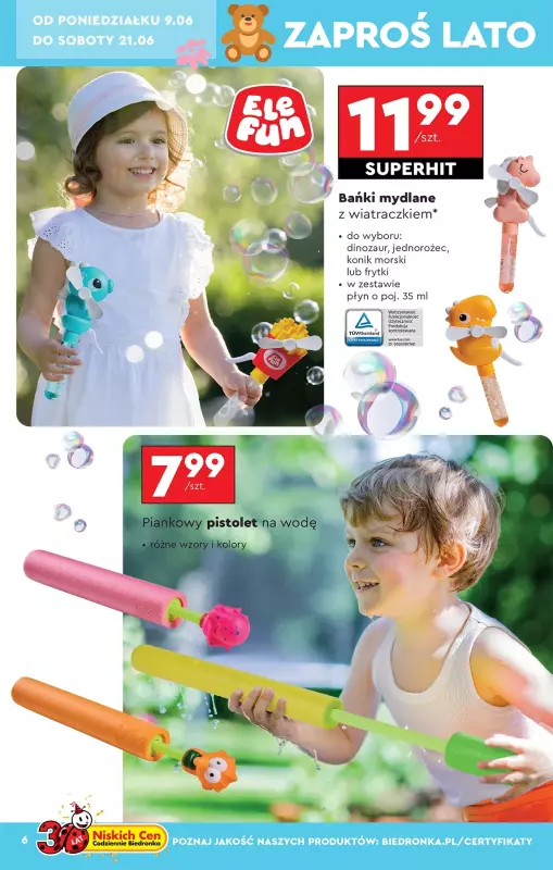 Biedronka - gazetka promocyjna Okazje tygodnia od 07.06 od soboty 07.06 do środy 25.06 - strona 6