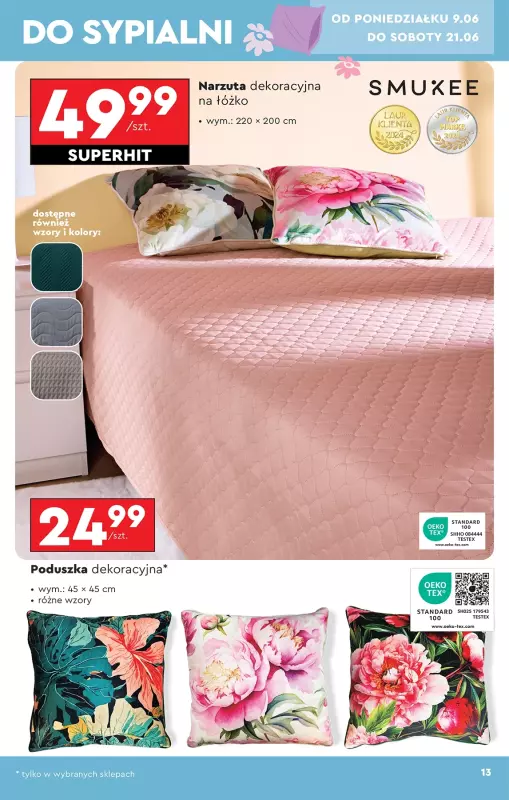 Biedronka - gazetka promocyjna Okazje tygodnia od 07.06 od soboty 07.06 do środy 25.06 - strona 13
