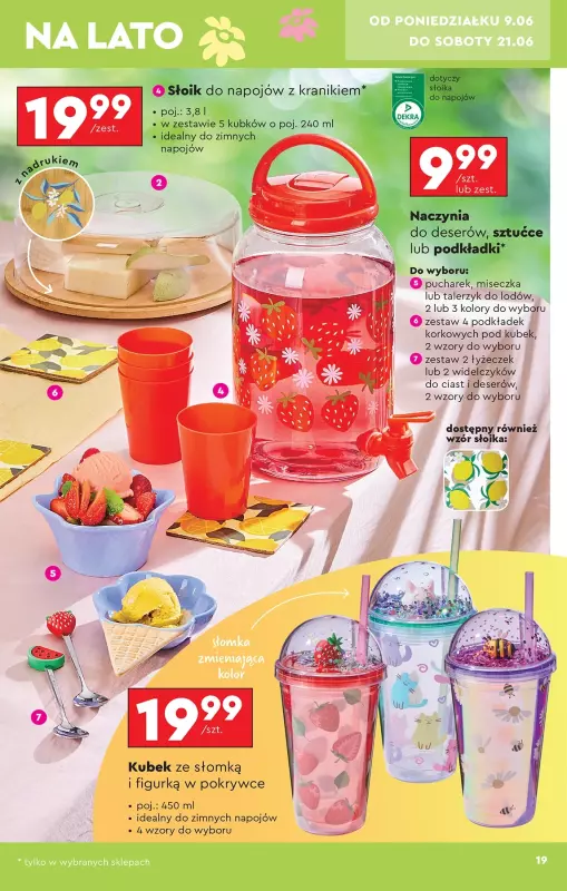 Biedronka - gazetka promocyjna Okazje tygodnia od 07.06 od soboty 07.06 do środy 25.06 - strona 19