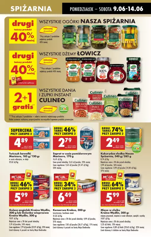 Biedronka - gazetka promocyjna Od poniedziałku, Z ladą tradycyjną od poniedziałku 09.06 do niedzieli 15.06 - strona 39