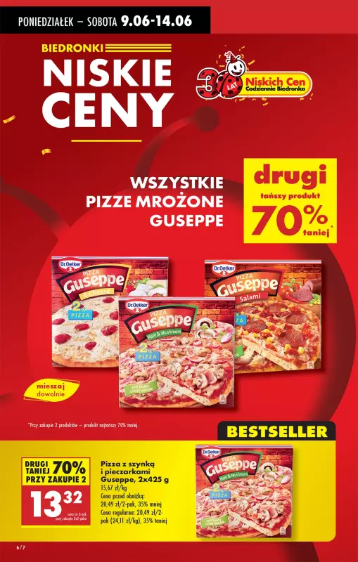 Biedronka - gazetka promocyjna Od poniedziałku, Z ladą tradycyjną od poniedziałku 09.06 do niedzieli 15.06 - strona 6