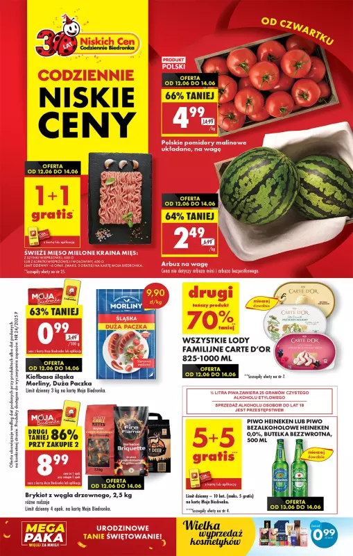 Biedronka - gazetka promocyjna Od czwartku od czwartku 12.06 do środy 18.06