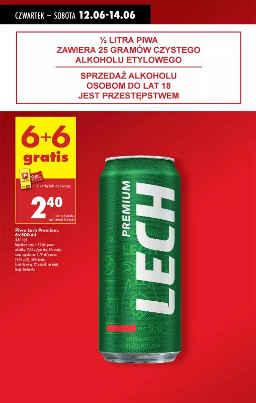 Biedronka - gazetka promocyjna Od czwartku od czwartku 12.06 do środy 18.06 - strona 12