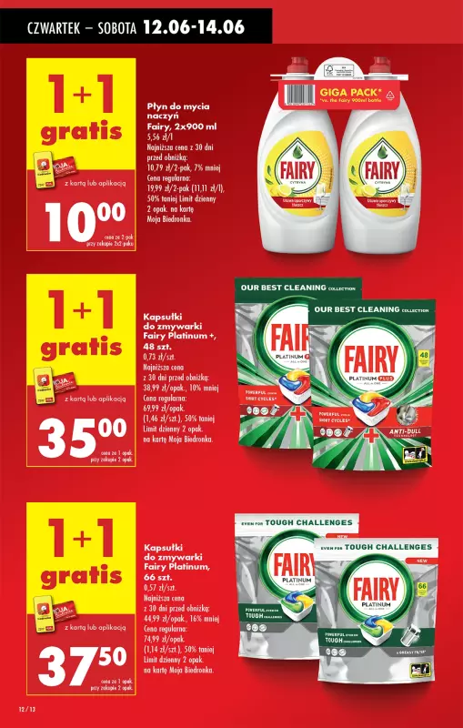 Biedronka - gazetka promocyjna Od czwartku, Z ladą tradycyjną od czwartku 12.06 do środy 18.06 - strona 14