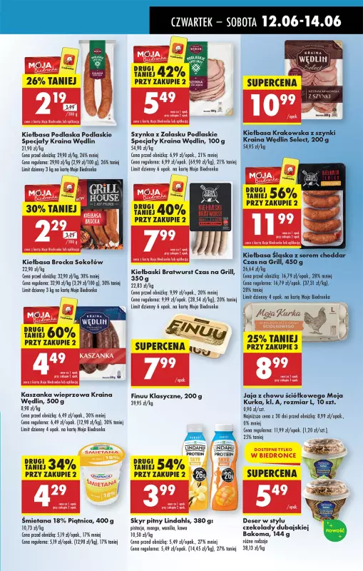 Biedronka - gazetka promocyjna Od czwartku, Z ladą tradycyjną od czwartku 12.06 do środy 18.06 - strona 41