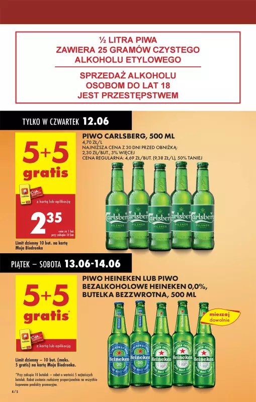 Biedronka - gazetka promocyjna Od czwartku, Z ladą tradycyjną od czwartku 12.06 do środy 18.06 - strona 4
