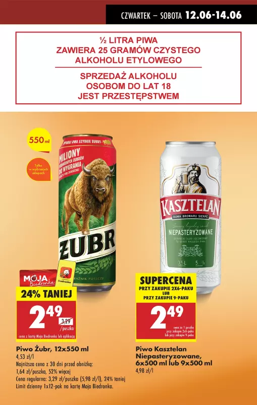 Biedronka - gazetka promocyjna Od czwartku, Z ladą tradycyjną od czwartku 12.06 do środy 18.06 - strona 5