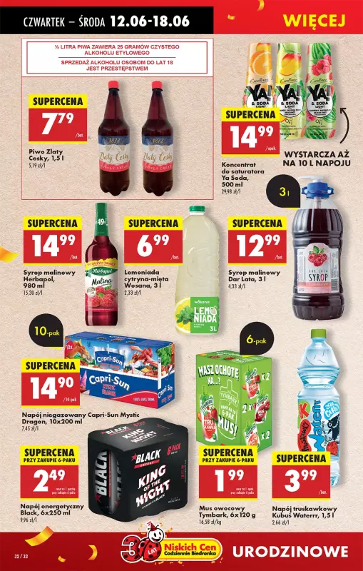 Biedronka - gazetka promocyjna Od czwartku, Z ladą tradycyjną od czwartku 12.06 do środy 18.06 - strona 38