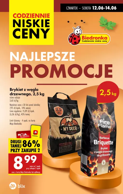 Biedronka - gazetka promocyjna Najlepsze promocje!  