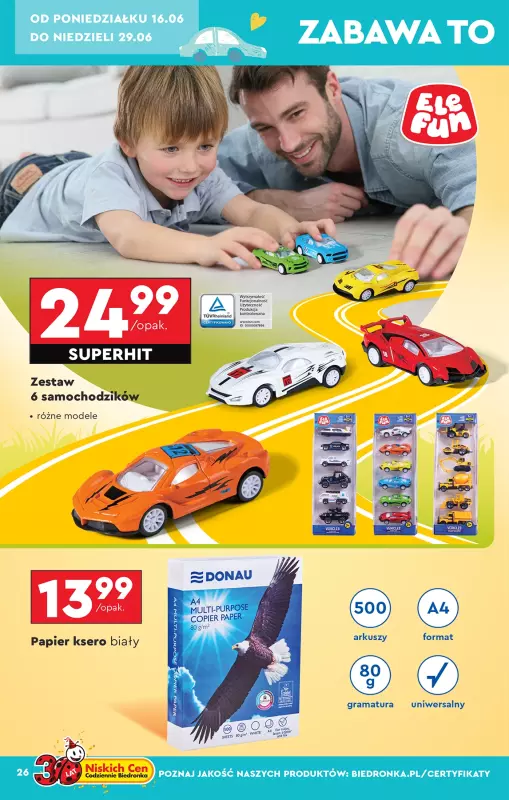 Biedronka - gazetka promocyjna Okazje tygodnia od soboty 14.06 do niedzieli 29.06 - strona 26
