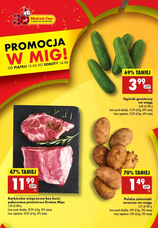 Biedronka - gazetka promocyjna PROMOCJA W MIG! od piątku 13.06 do środy 18.06 - strona 2