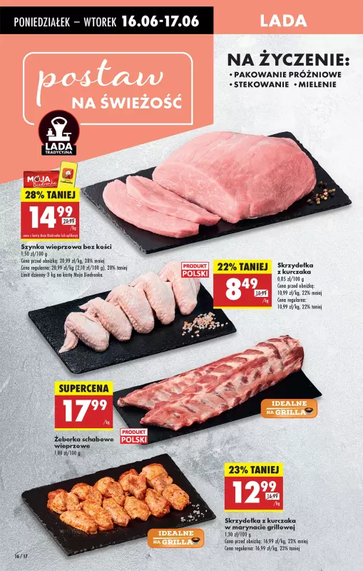 Biedronka - gazetka promocyjna Od poniedziałku, Z ladą tradycyjną od poniedziałku 16.06 do niedzieli 22.06 - strona 22