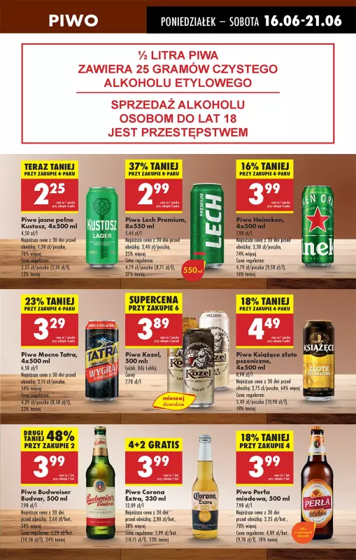 Biedronka - gazetka promocyjna Od poniedziałku, Z ladą tradycyjną od poniedziałku 16.06 do niedzieli 22.06 - strona 57