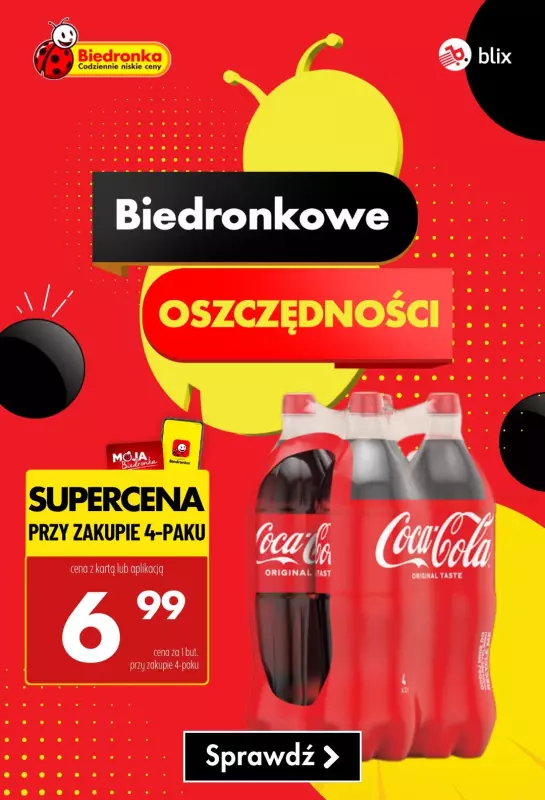 Biedronka - gazetka promocyjna Biedronkowe oszczędności od poniedziałku 16.06 do środy 18.06