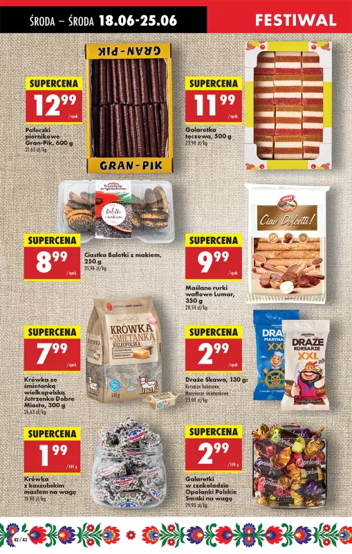 Biedronka - gazetka promocyjna Od środy, Z ladą tradycyjną od środy 18.06 do wtorku 24.06 - strona 44