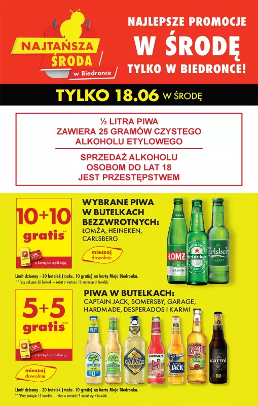 Biedronka - gazetka promocyjna Od środy, Z ladą tradycyjną od środy 18.06 do wtorku 24.06 - strona 13