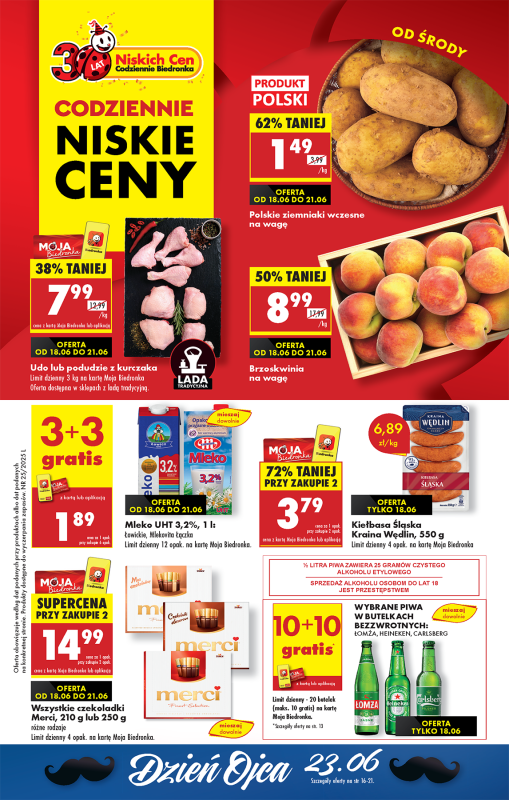 Biedronka - gazetka promocyjna Od środy, Z ladą tradycyjną od środy 18.06 do wtorku 24.06