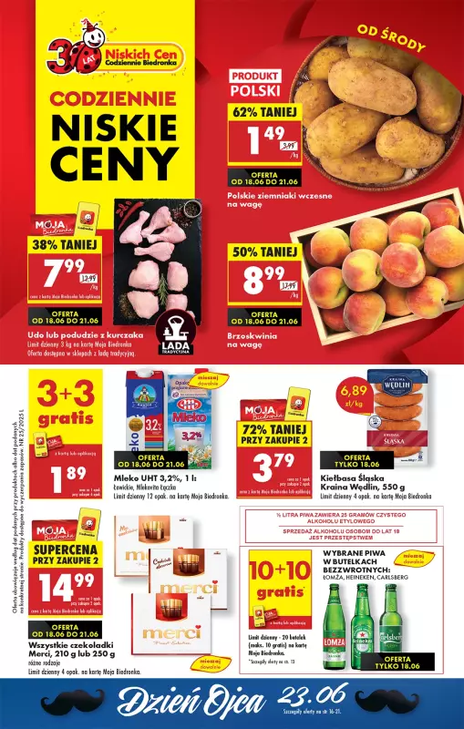 Biedronka - gazetka promocyjna Od środy, Z ladą tradycyjną od środy 18.06 do wtorku 24.06