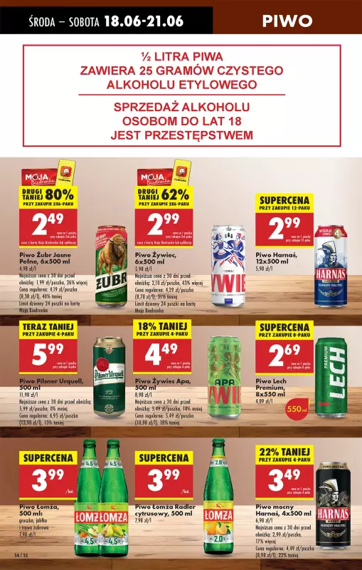 Biedronka - gazetka promocyjna Od środy, Z ladą tradycyjną od środy 18.06 do wtorku 24.06 - strona 58