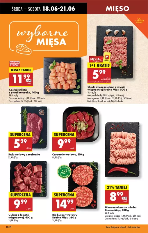 Biedronka - gazetka promocyjna Od środy, Z ladą tradycyjną od środy 18.06 do wtorku 24.06 - strona 30
