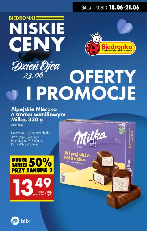 Biedronka - gazetka promocyjna Oferty i promocje na Dzień Ojca!  