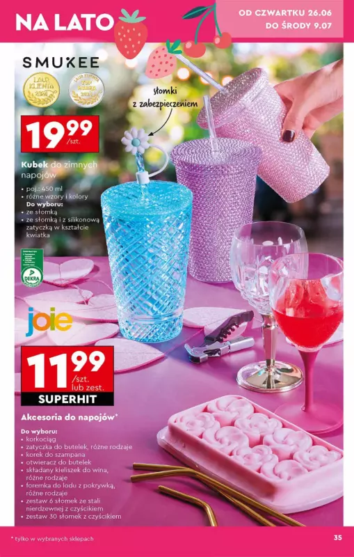Biedronka - gazetka promocyjna Okazje tygodnia od 23.06 od poniedziałku 23.06 do środy 09.07 - strona 35