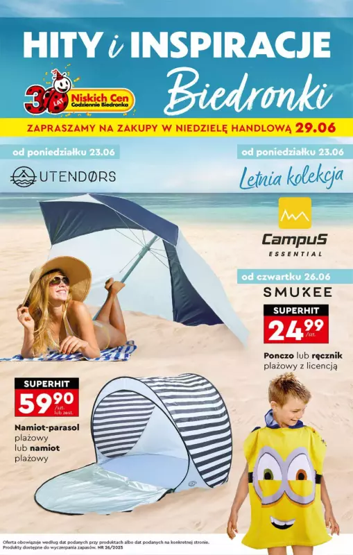 Biedronka - gazetka promocyjna Okazje tygodnia od 23.06 od poniedziałku 23.06 do środy 09.07