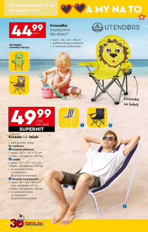 Biedronka - gazetka promocyjna Okazje tygodnia od 23.06 od poniedziałku 23.06 do środy 09.07 - strona 6