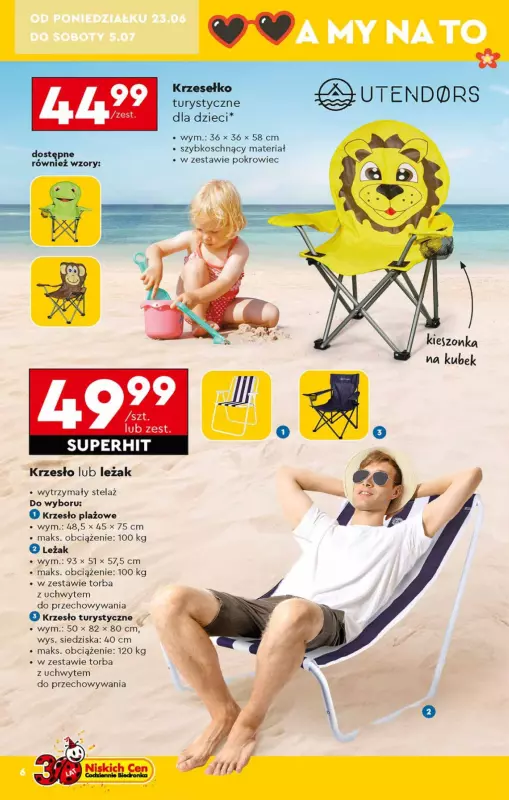 Biedronka - gazetka promocyjna Okazje tygodnia od 23.06 od poniedziałku 23.06 do środy 09.07 - strona 6