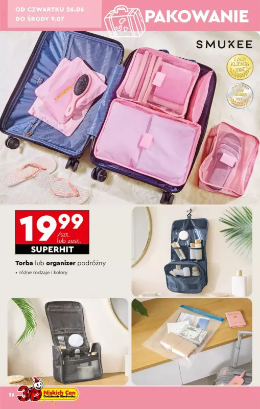 Biedronka - gazetka promocyjna Okazje tygodnia od 23.06 od poniedziałku 23.06 do środy 09.07 - strona 36