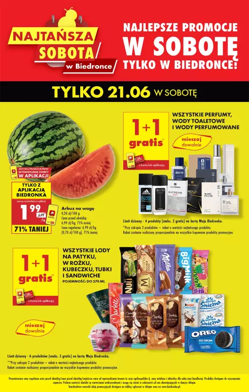 Biedronka - gazetka promocyjna Najtańsza sobota  